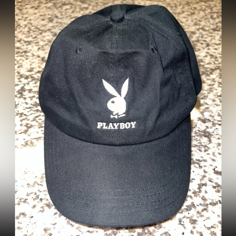 PLAYBOY Kids Black and White Logo Hat